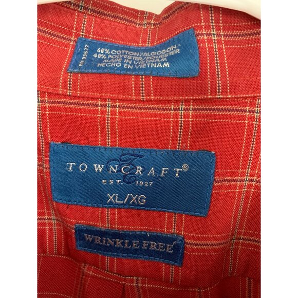 Lot Of 2 VTG Towncraft Button-Down Short Sleeve Shirts XL Cotton Blend 8850 EUC - Picture 10 of 10